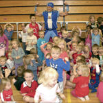 Sportacus at the FH's Sports School